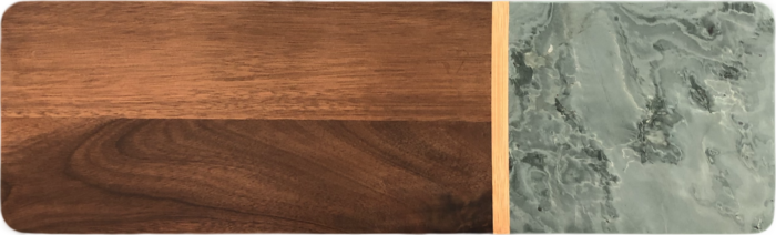 Slate and Acacia cutting board Etsy Designer nb