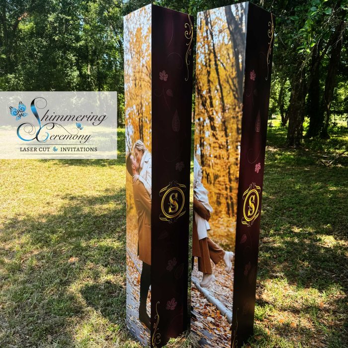 Autumn Photo box timeline sign column